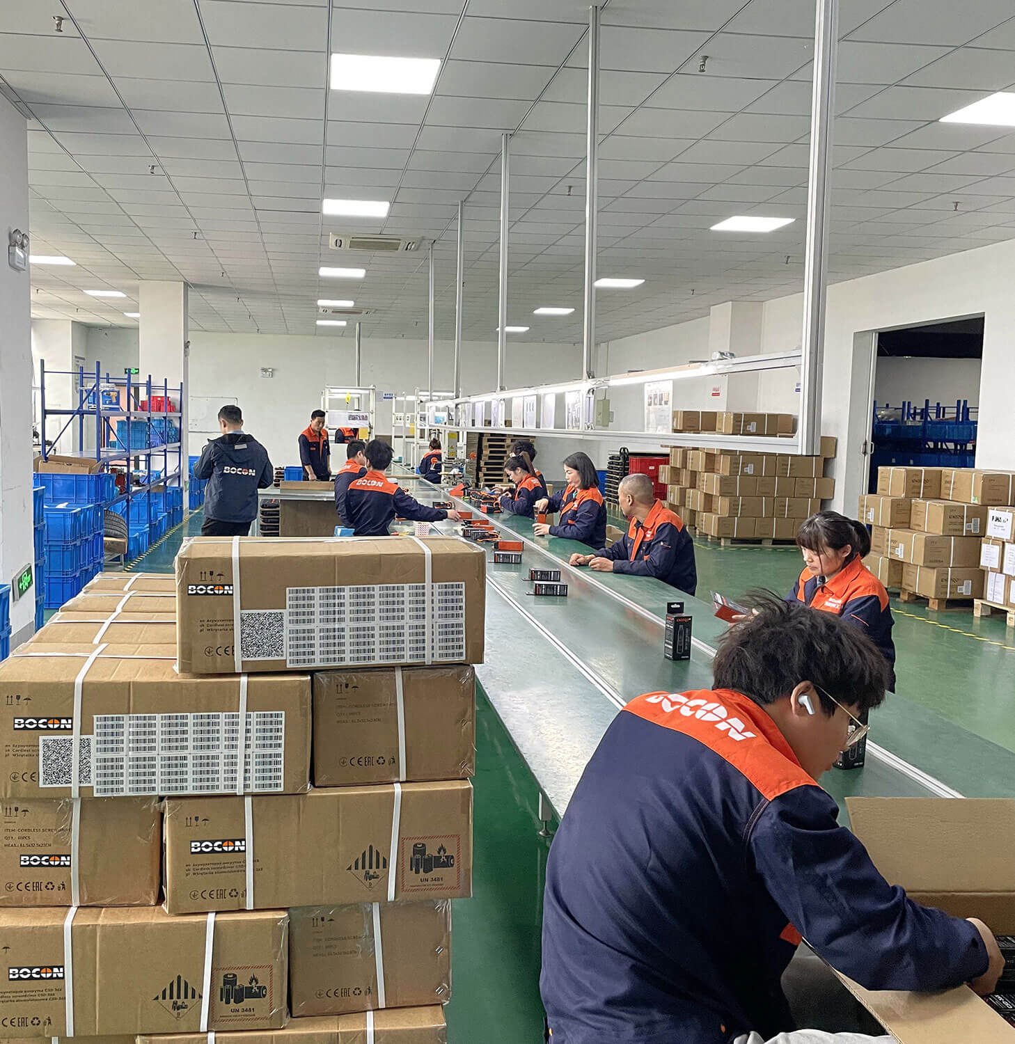 streamlined production line of power tools factory